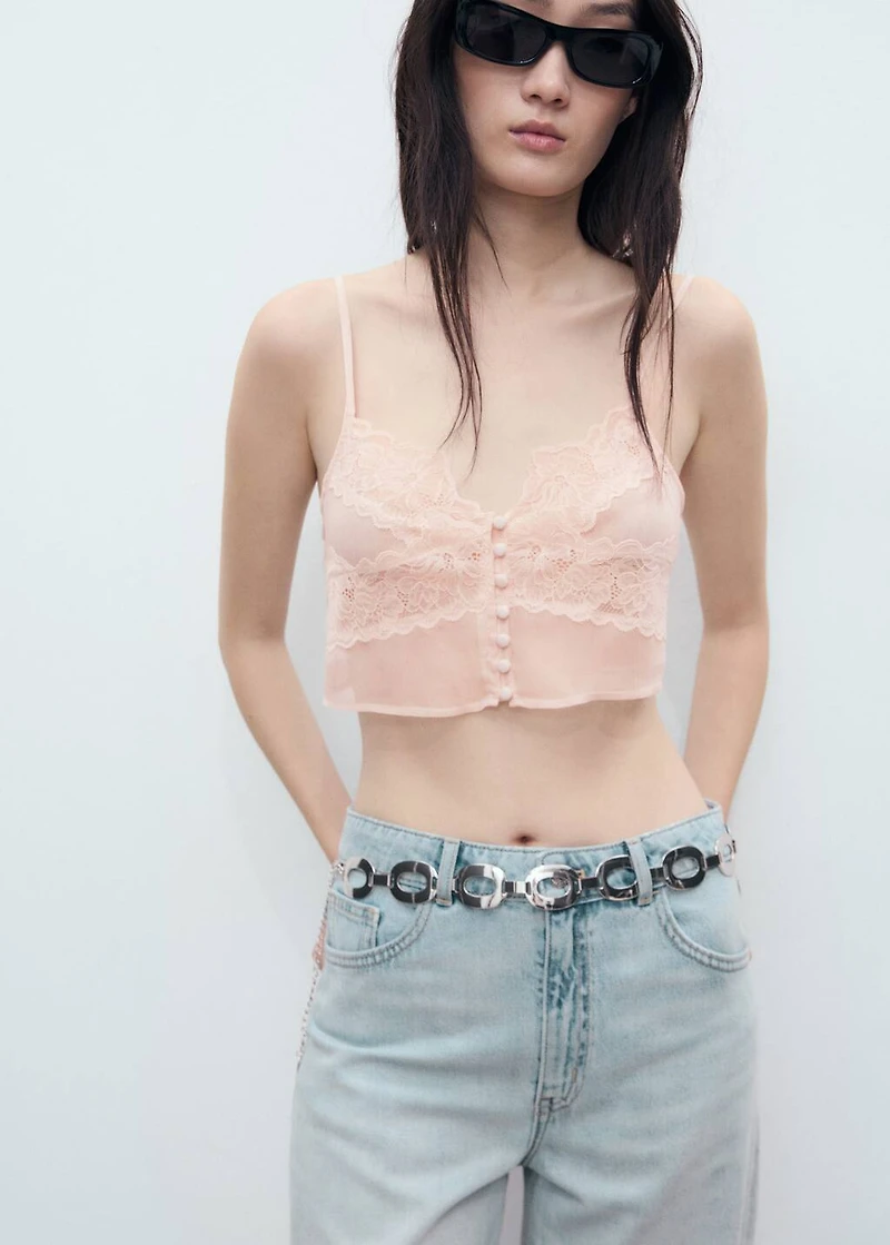 Mid-rise balloon jeans