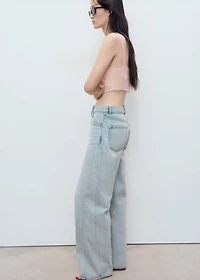 Mid-rise balloon jeans