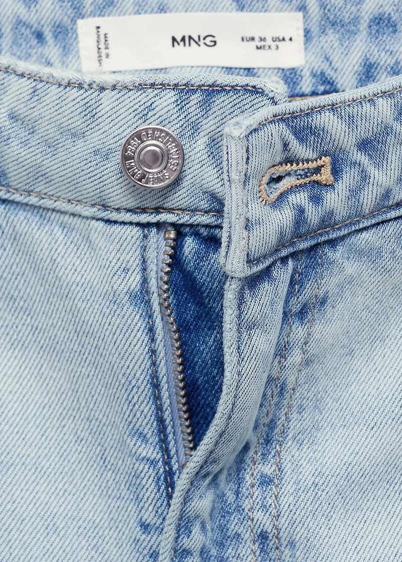 Mid-rise balloon jeans
