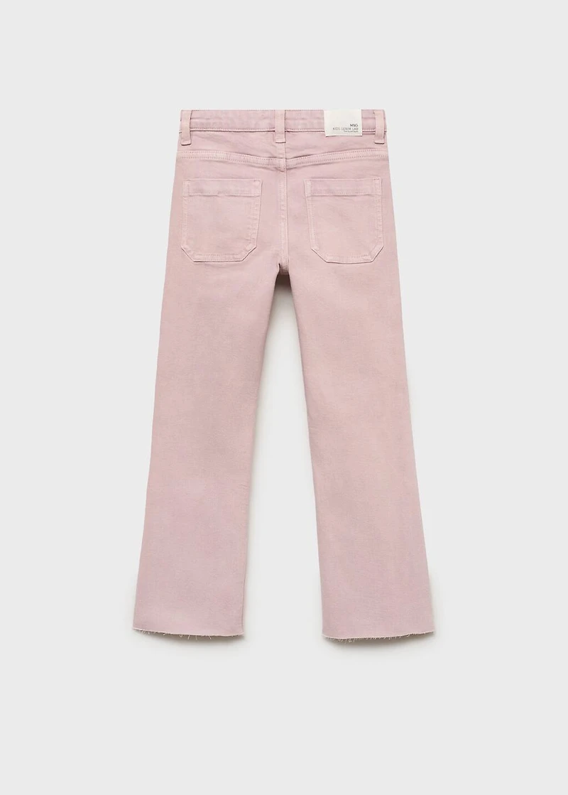 Flared jeans with studs