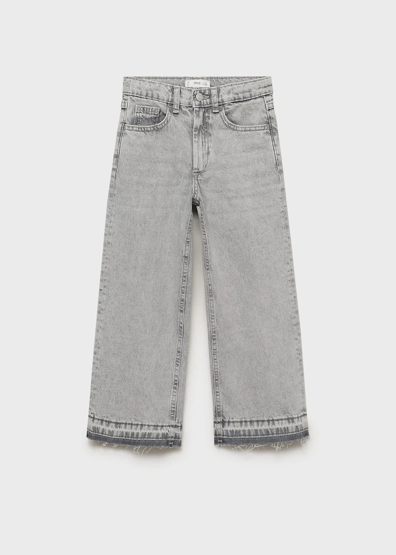 Jeans culotte mid-waist comfort