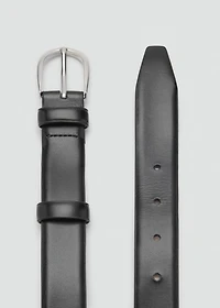 Buckle leather belt