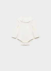 Embroidered babydoll-neck body