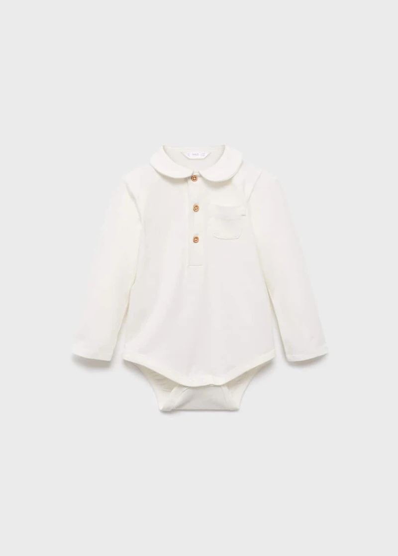 Polo-neck body with pocket