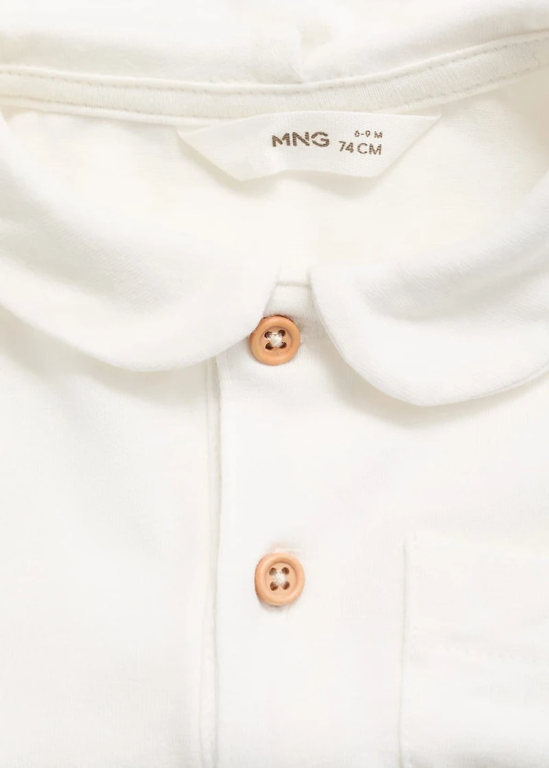 Polo-neck body with pocket