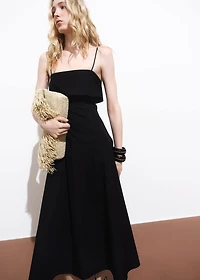Flared cotton dress