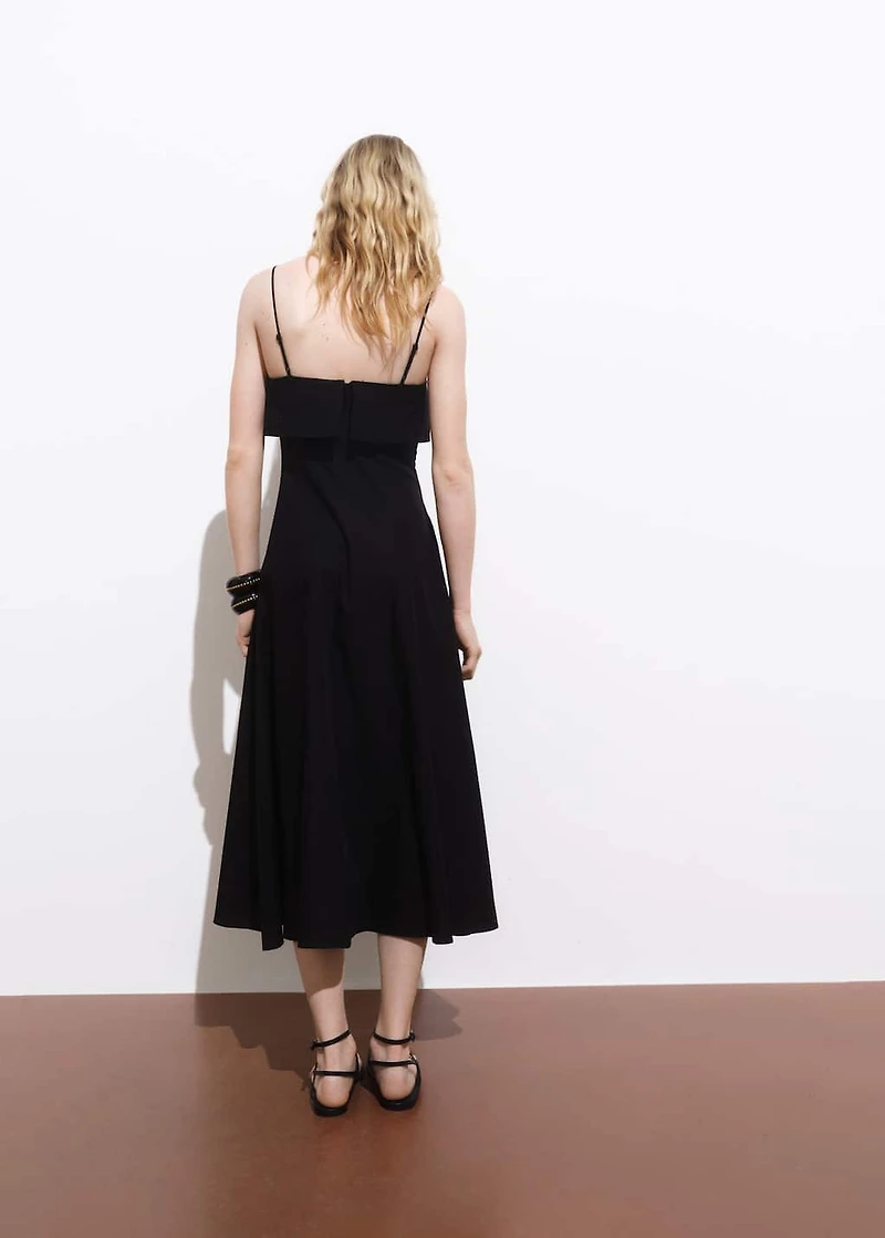 Flared cotton dress