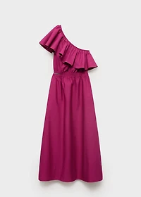 Asymmetrical dress with cut-out