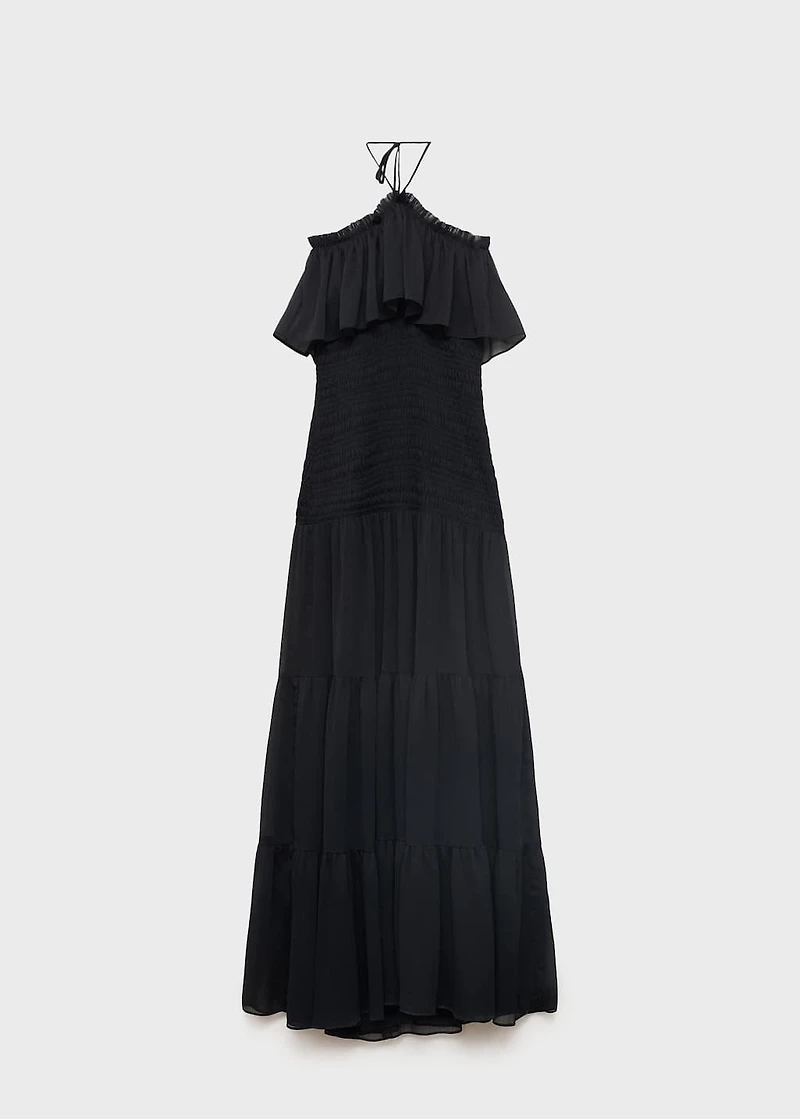 Ruffled maxi dress
