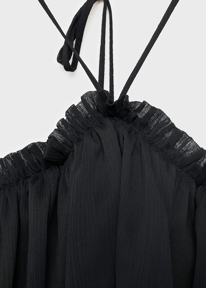 Ruffled maxi dress