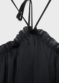 Ruffled maxi dress