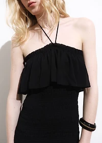 Ruffled maxi dress