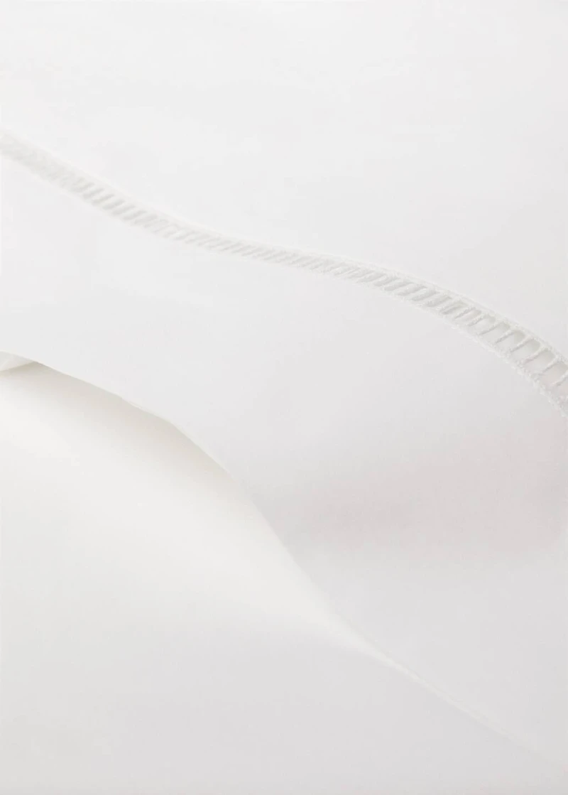 Cotton percale hemstitched top sheet for cm bed