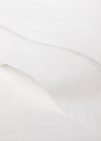 Cotton percale hemstitched top sheet for cm bed