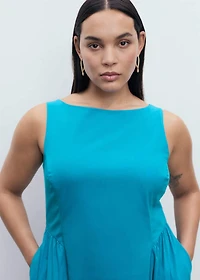 Flared midi-dress