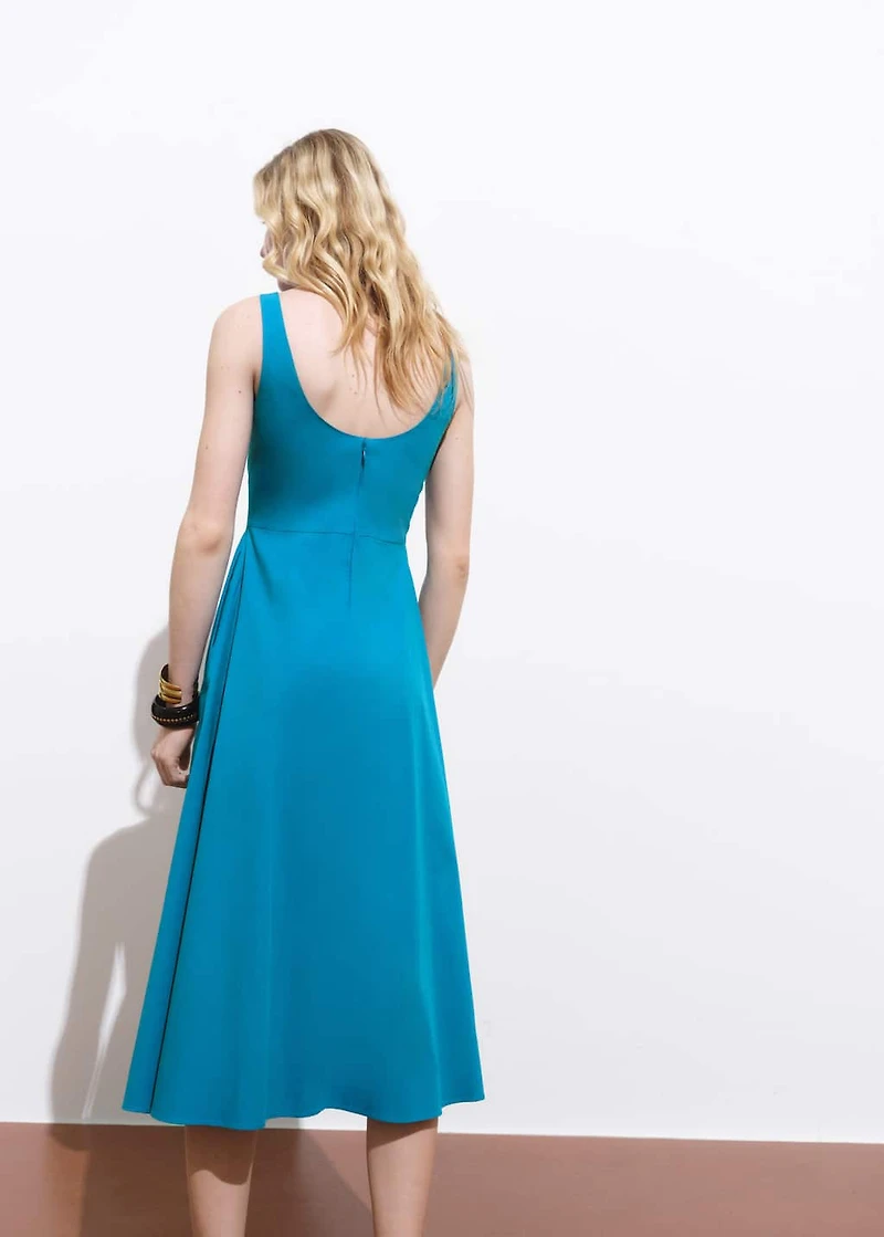 Flared midi-dress