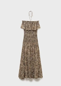 Leopard-print maxi-dress