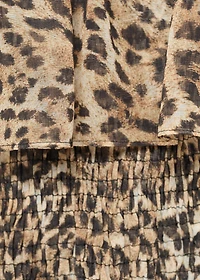 Leopard-print maxi-dress