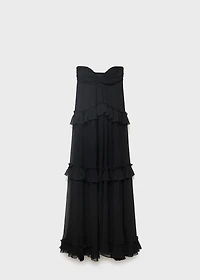 Strapless maxi-dress