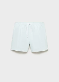 Seersucker swimming trunks
