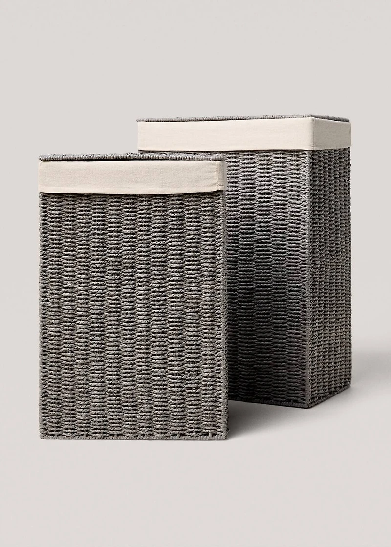 Medium paper laundry basket