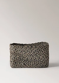 Large melange jute basket