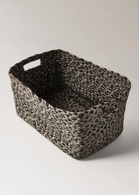 Large melange jute basket