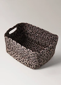 Medium melange jute basket