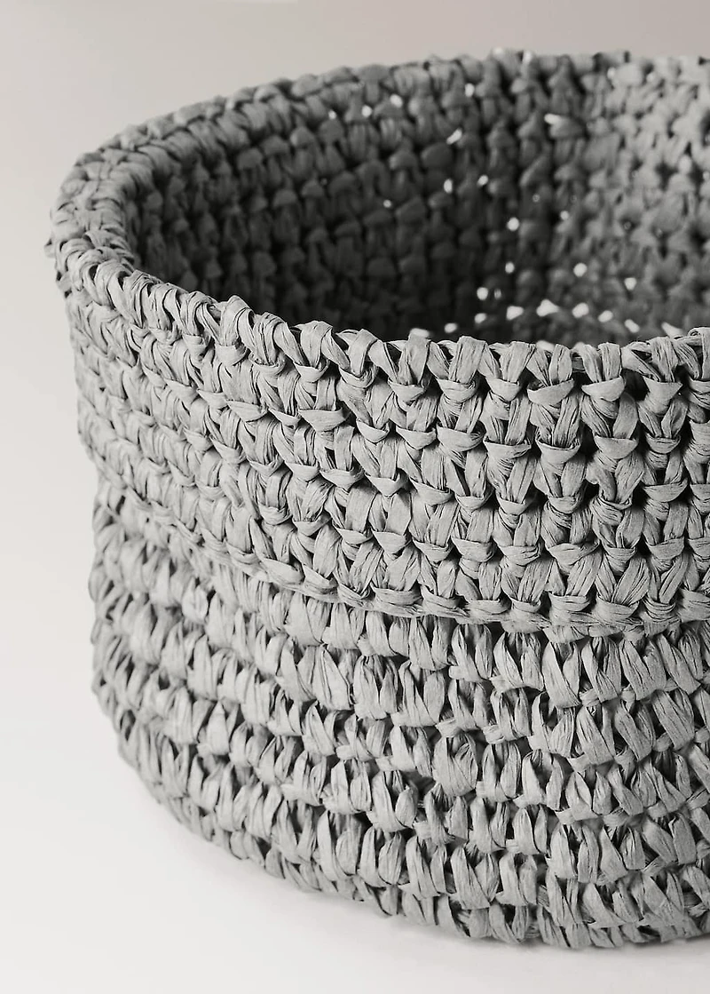 Crochet paper basket