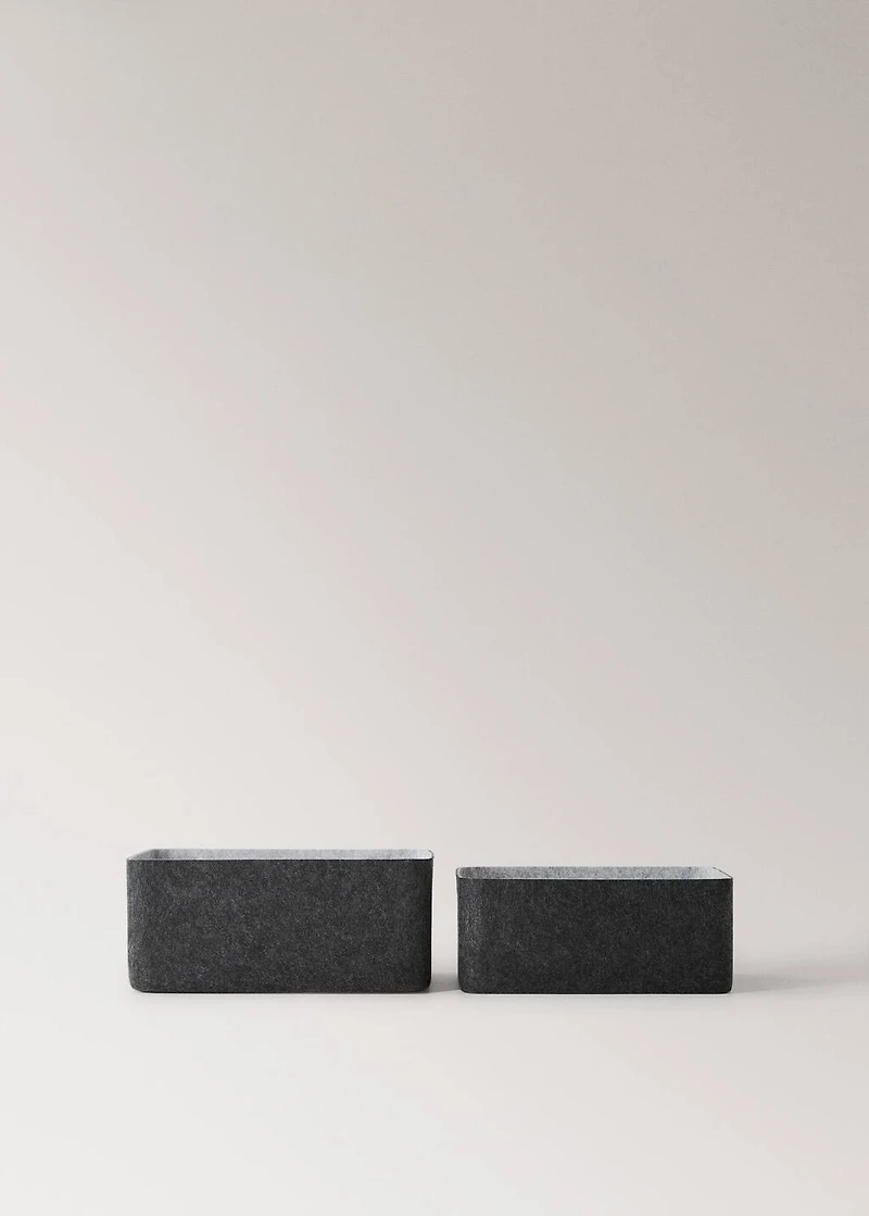 Medium felt box with handles