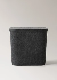 Square felt box with lid