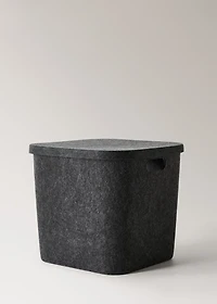 Square felt box with lid