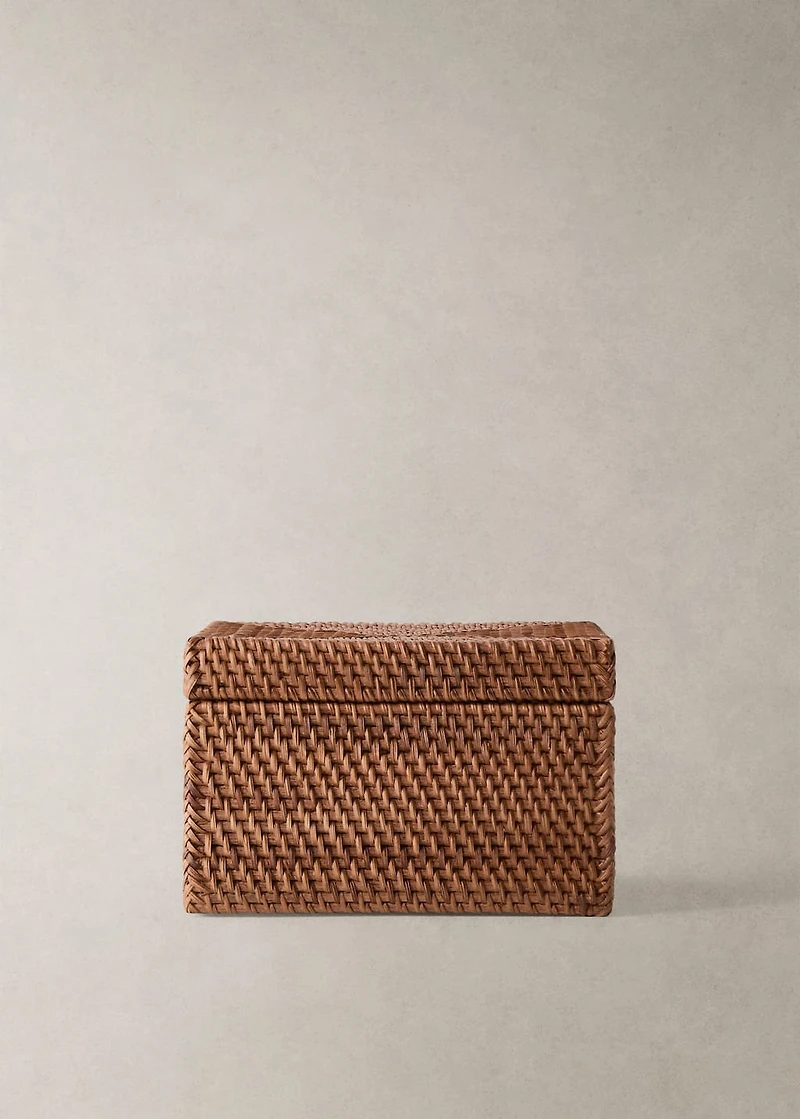 Small thin rattan box