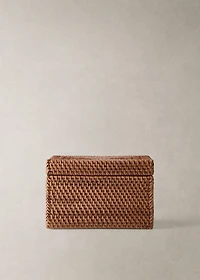 Small thin rattan box