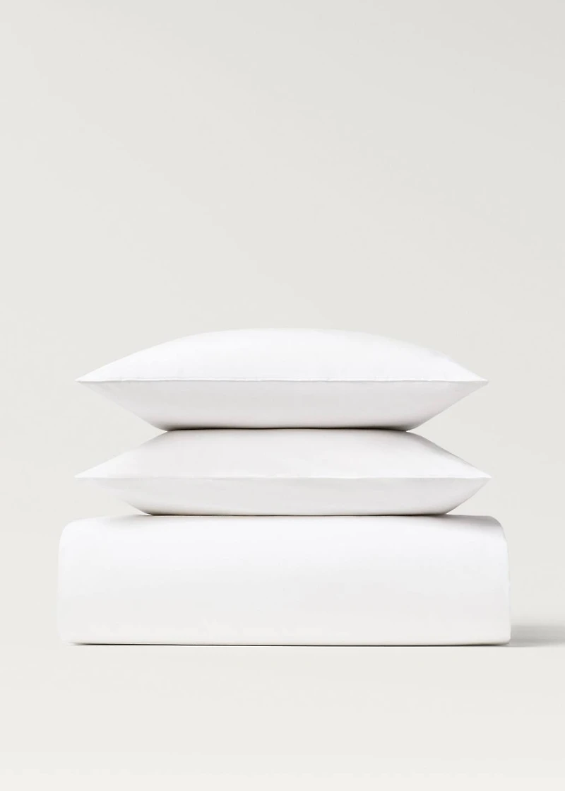 300-thread count cotton percale duvet cover for 135/140 cm bed