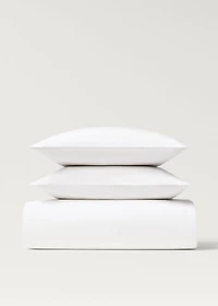 300-thread count cotton percale duvet cover for 135/140 cm bed