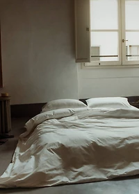 300-thread count cotton percale duvet cover for 150/160 cm bed