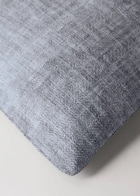 200-thread count percale cotton herringbone-print duvet cover for cm bed