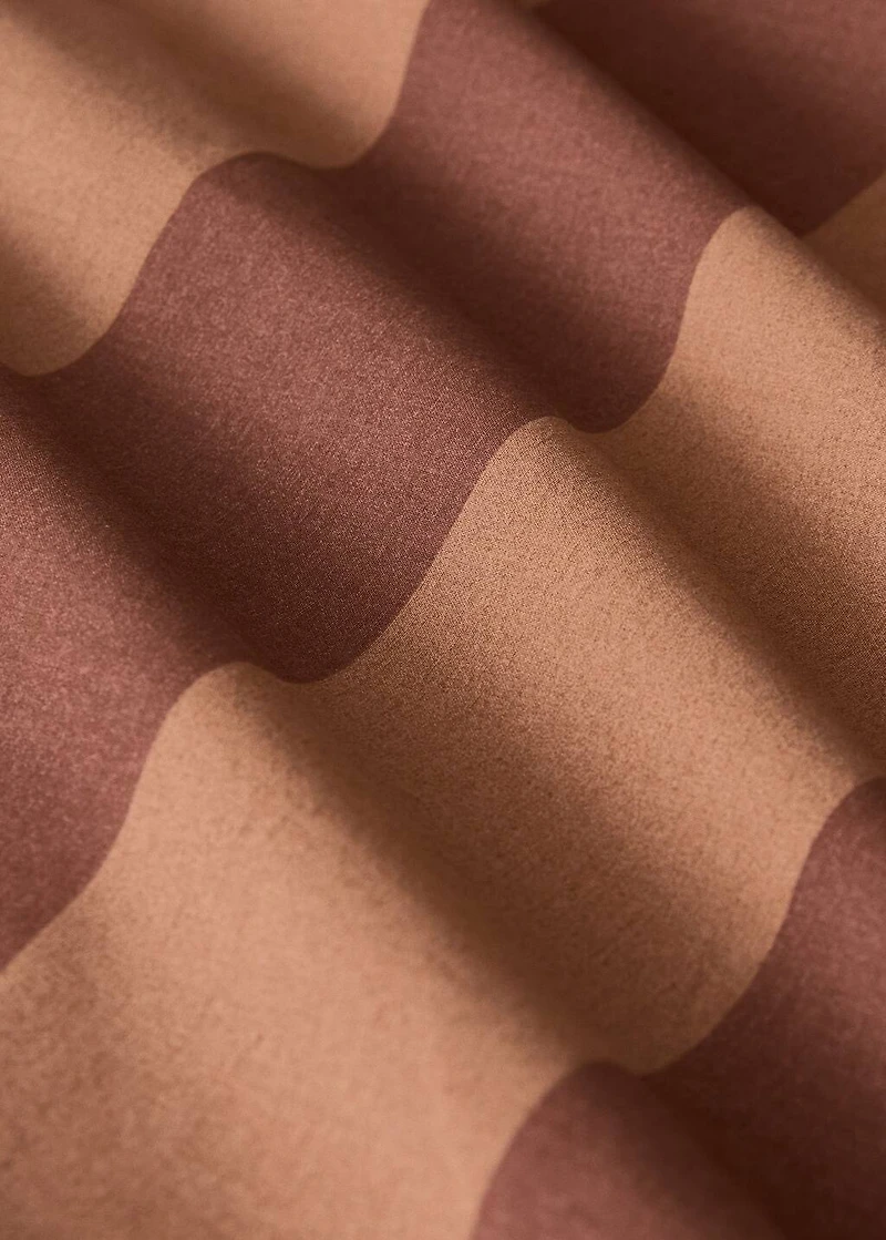 500-thread cotton percale striped duvet cover for 150/160 cm bed