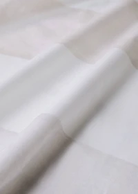 Reversible percale cotton duvet cover with stripe and checked print for cm bed