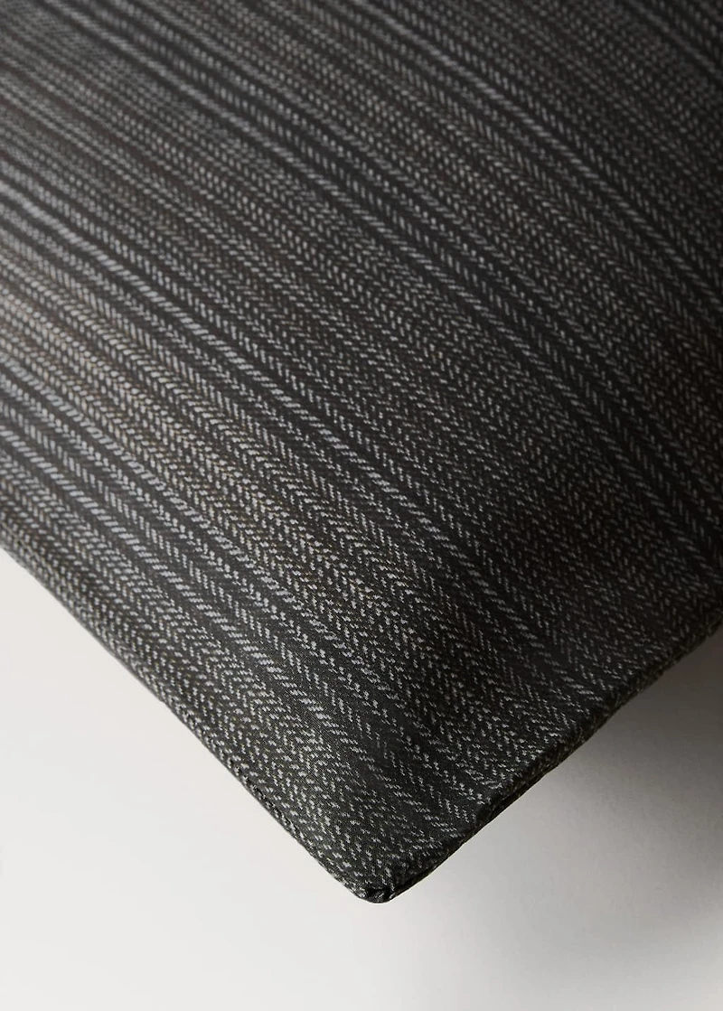 Percale cotton tailored-print duvet cover for cm bed