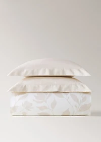 200-thread count percale cotton floral-print duvet cover for / cm bed