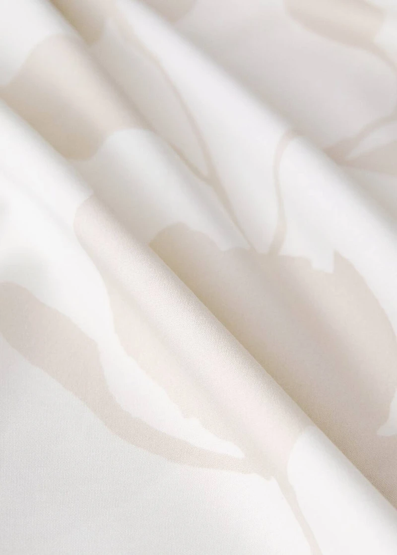 200-thread count percale cotton floral-print duvet cover for / cm bed