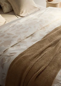 200-thread count percale cotton floral-print duvet cover for / cm bed