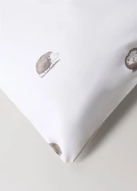 Cotton children's duvet cover with hedgehog print for 135/140 cm bed