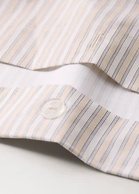 Percale cotton fine-striped children's duvet cover for 135/140 cm bed