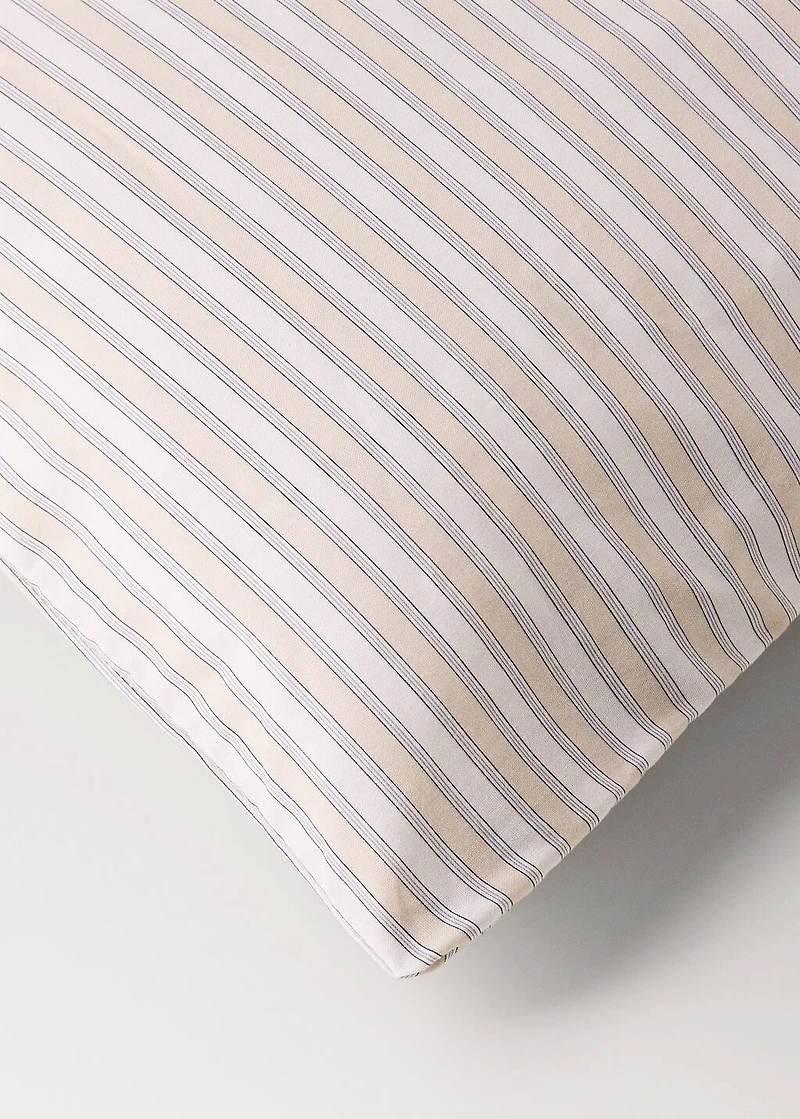 Percale cotton fine-striped children's duvet cover for 135/140 cm bed