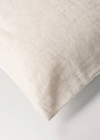 Children's cotton linen duvet cover with embroidered hedgehogs, 90 cm bed