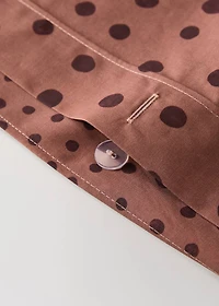 200-thread count percale cotton duvet cover with polka-dot print for 180/200 cm bed