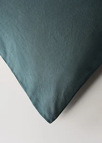 Washed-cotton duvet cover for 180/200 cm bed